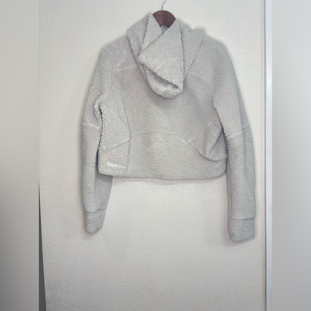 Lululemon Scuba Fleece Half Zip Hoodie White Opal XS/S Cozecore Athleisure - Picture 8 of 11
